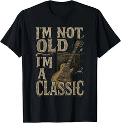 I’m Not Old I’m A Classic Shirt Vintage Guitar Music Lover T-Shirt