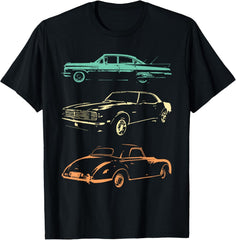 Vintage Cars - 80s & 90s Graphic Retro Design Unisex T-Shirt