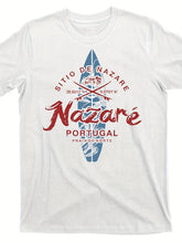 Men's Nazare Beach Surfing Destination Graphic Tee