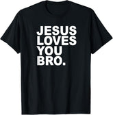 Men's "Love You Bro." Inspirational Graphic T-Shirt Men's Warm Kindness Friendly Casual Tee