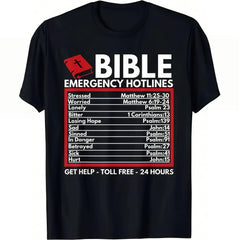 Bible Emergency Hotlines - Funny Christian Bible and Jesus Unisex T-Shirt
