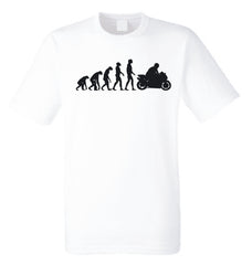 Motorbike Evolution T-Shirt Funny Biker Gift Superbike Motorcycle Tee Unisex