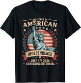 America 250th Anniversary 250 Years Patriotic USA Flag Unisex Tee