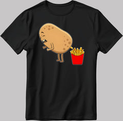 Funny Potato French Fries T-Shirt: Foodie Humor Tee