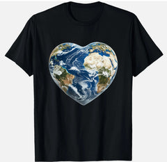 Earth World Heart Happy Earth Day Save the Planet Unisex T-Shirt