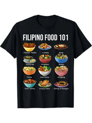 Filipino Food 101 Popular Pinoy Food Funny Graphic Unisex Shirt
