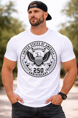 USA 250th Anniversary Semiquincentennial 1776 2026 Patriotic Eagle Unisex Tee
