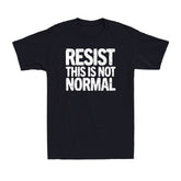 Men's "This Is Not Normal" Bold Attitude Graphic T-Shirt Men's Edgy Individuality Statement Casual Tee