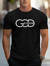 God Is Good Christian Graphic Tee - Minimalist Faith Statement T-Shirt