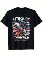 USA 250th Anniversary 1776-2026 Eagle Flag Patriotic July 4th T-Shirt