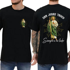 Jesus Always By My Side Two Sides Christian Faith Graphic Unisex Tee