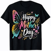 Happy Mothers Day Mom Grandma Women Family Love Floral Gift Unisex Tee