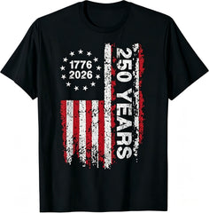 250 Years America Anniversary 250th Independence Day Freedom Unisex Tee