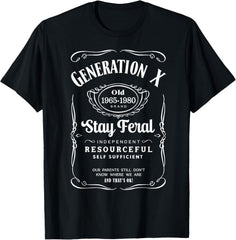 Men's Retro Label Style Generation X Graphic T-Shirt