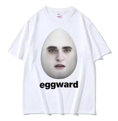 Funny Eggward Meme Print T Shirts Men Women Humour Creativity Short Sleeve