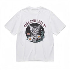 Comfy Classic T-Shirt Cat lover graphic tee