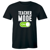 Men's Teacher Mode On Graphic T-Shirt Men's Educator Teaching Theme Casual Tee