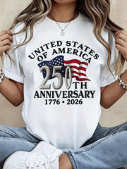 USA 250th Anniversary Shirt 1776-2026 Patriotic American Flag T-Shirt
