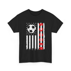 Soccer USA Flag T-Shirt, Soccer Player Sports Soccer Lovers Women Men Shirt