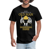 Old Man Engineering Degree Men's T-Shirt graphic tee