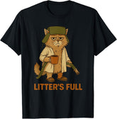 Litter’s Full Funny Cat Lovers Christmas Xmas Funny Unisex T-Shirt