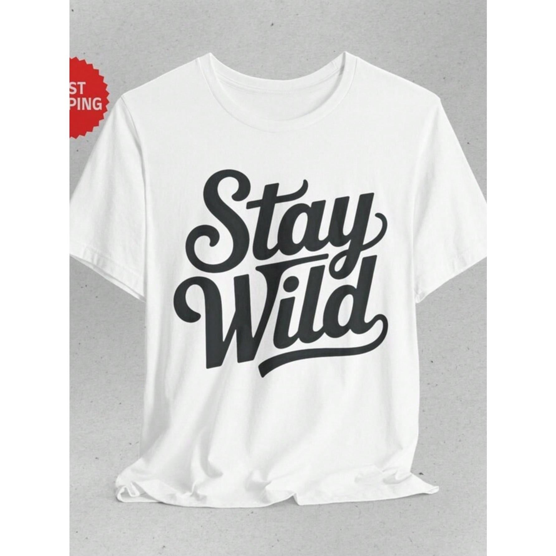 SWAG Bold Text T-Shirt Funny Typography Tee, Streetwear Graphic Funny Gift
