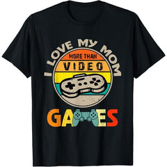 I Love My Mom More Than Video Games Vintage T-Shirt