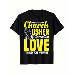 Church Usher Spreading Love Through Acts Of Service T-Shirt