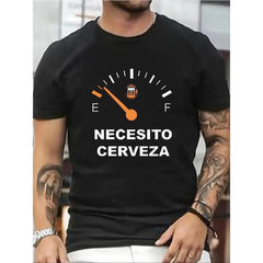 Men's Regular Fit Letter Graphic Round Neck Tee, Casual Short Sleeve Crew Neck T-shirt for Summer, Fashion Men's Top for Daily Wear, Crewneck Graphic Tees, Men's T Shirts