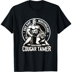 Funny Certified Cougar Tamer Gag T-Shirt