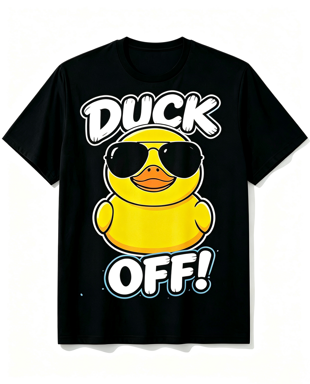Unisex Cool Sunglasses Rubber Duck Graphic T‑Shirt, Fun Street Cartoon Duck Print Casual Crew Neck Short Sleeve Novelty Tee for Men Women Adults