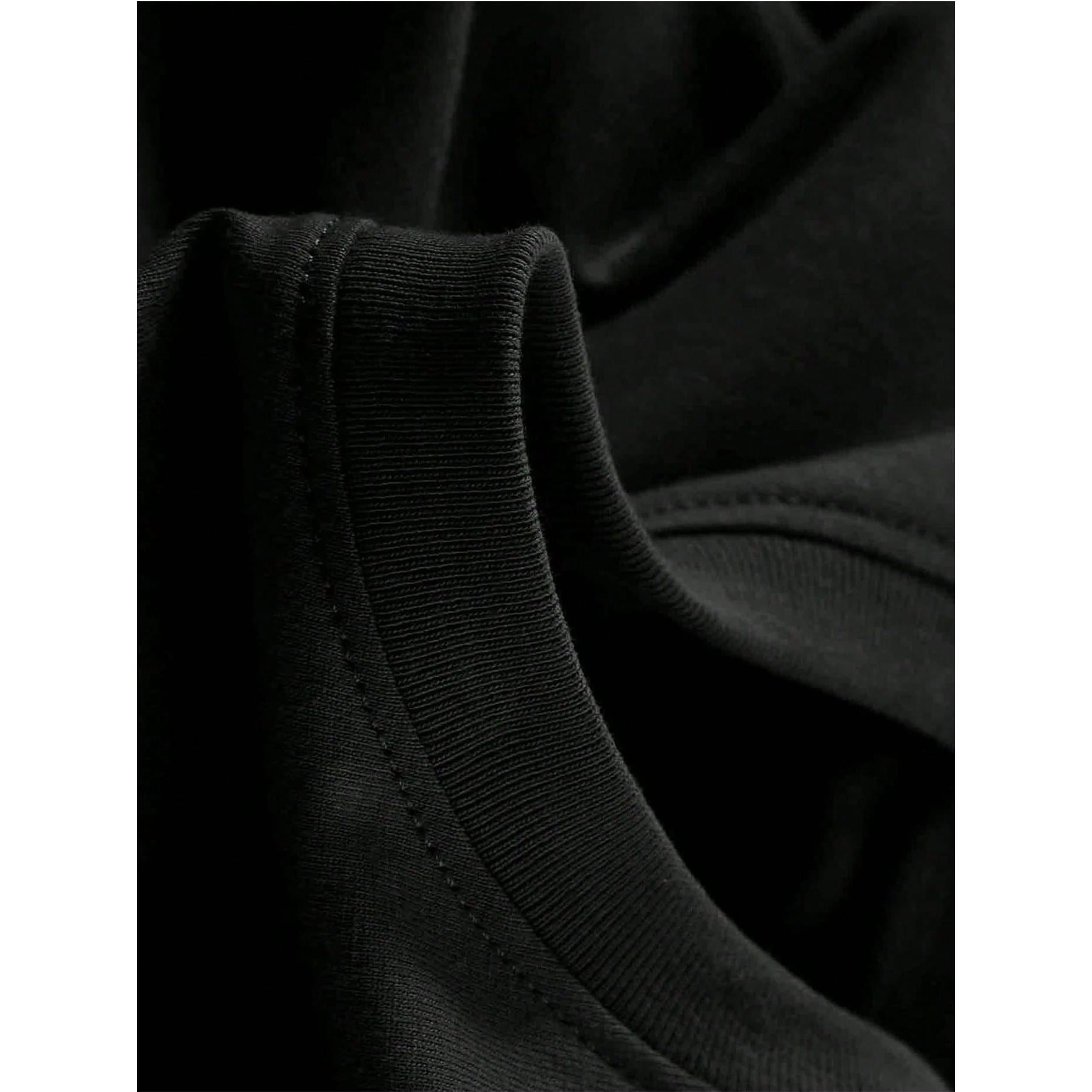 Man' Frog Print Black TShirt Crew Neck Casual Cotton Tee Medium Stretch Knit Fabric Regular Fit For Boys Man Perfect For Spring/Summer/Fall