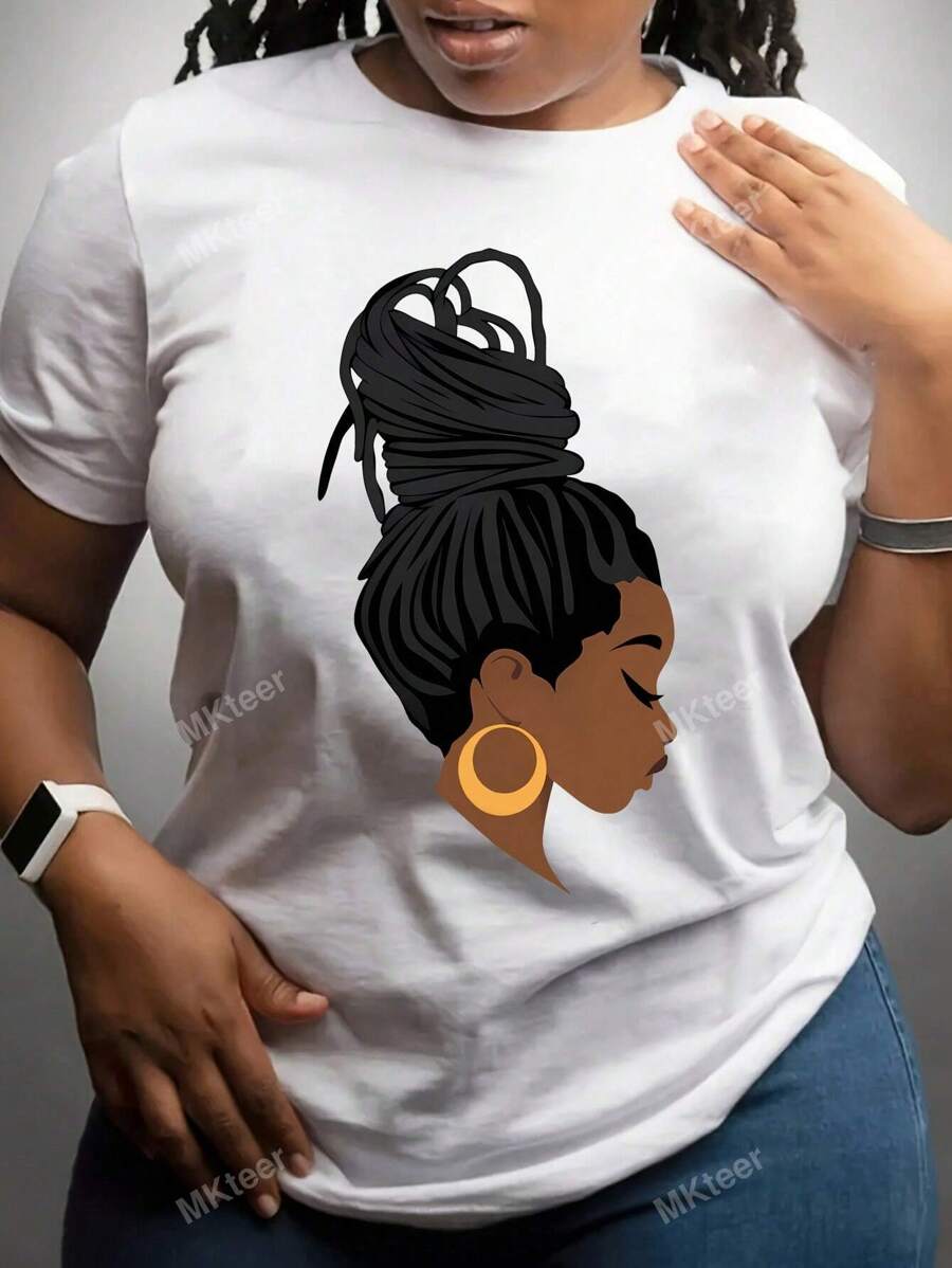 By God Spoiled By My Husband Letter Women Short Sleeve T-Shirt