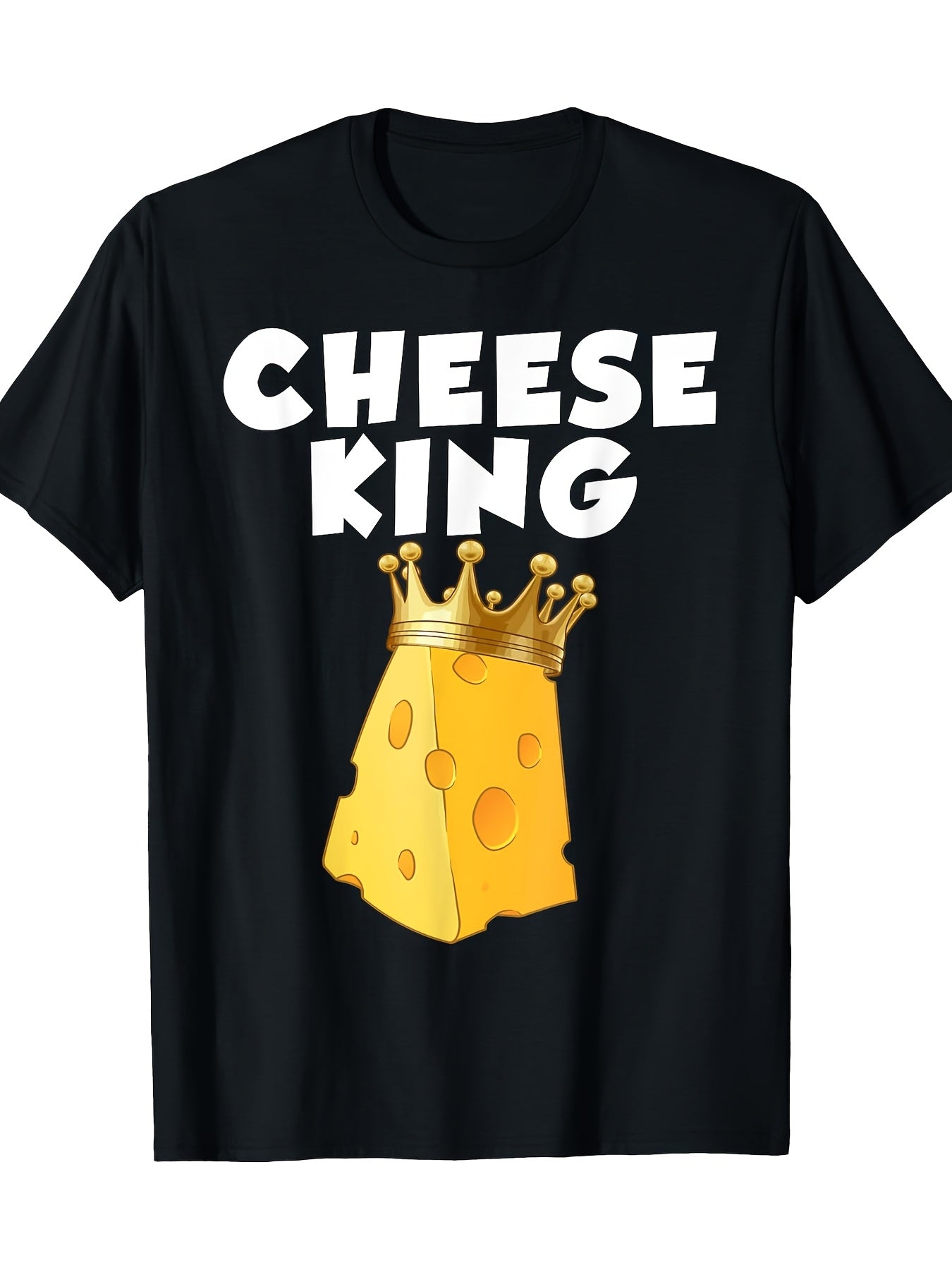 Men'S Fun Cheese Design T-Shirt Who Love Dairy Products And Cheese