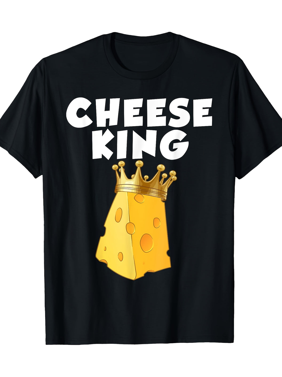 Men'S Fun Cheese Design T-Shirt Who Love Dairy Products And Cheese