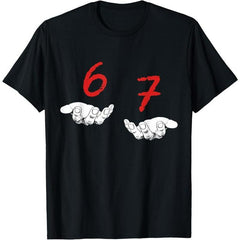 Funny Hands Six Seven 6 7 Meme T-Shirt