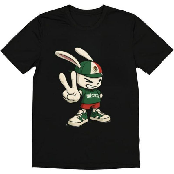 Fashionable Mexico Flag Bunny T-Shirt