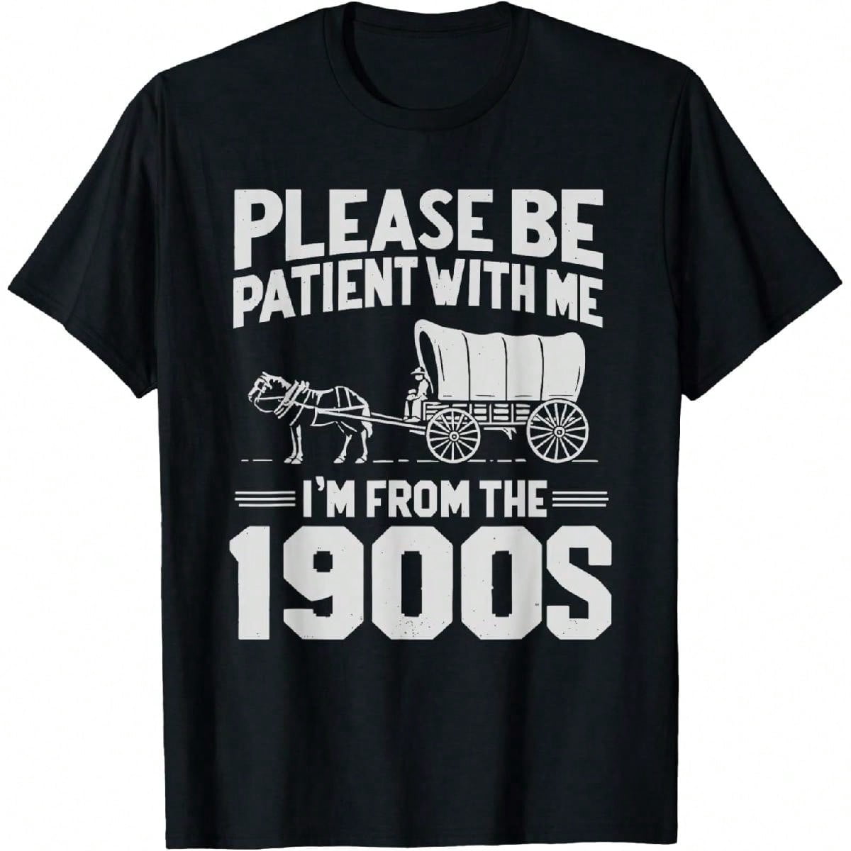 100% Cotton Please Be Patient I'm From The 1900s Funny Over The Hill T-Shirt Golf Gift T-Shirt For Men And Women