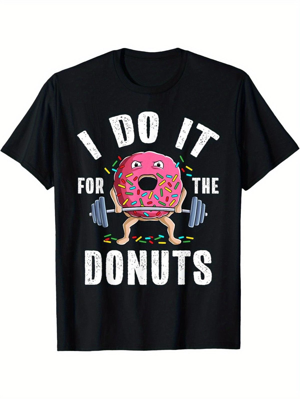 Funny Weightlifting Gym Bodybuilding Deadlift Workout Donut Unisex T-Shirt