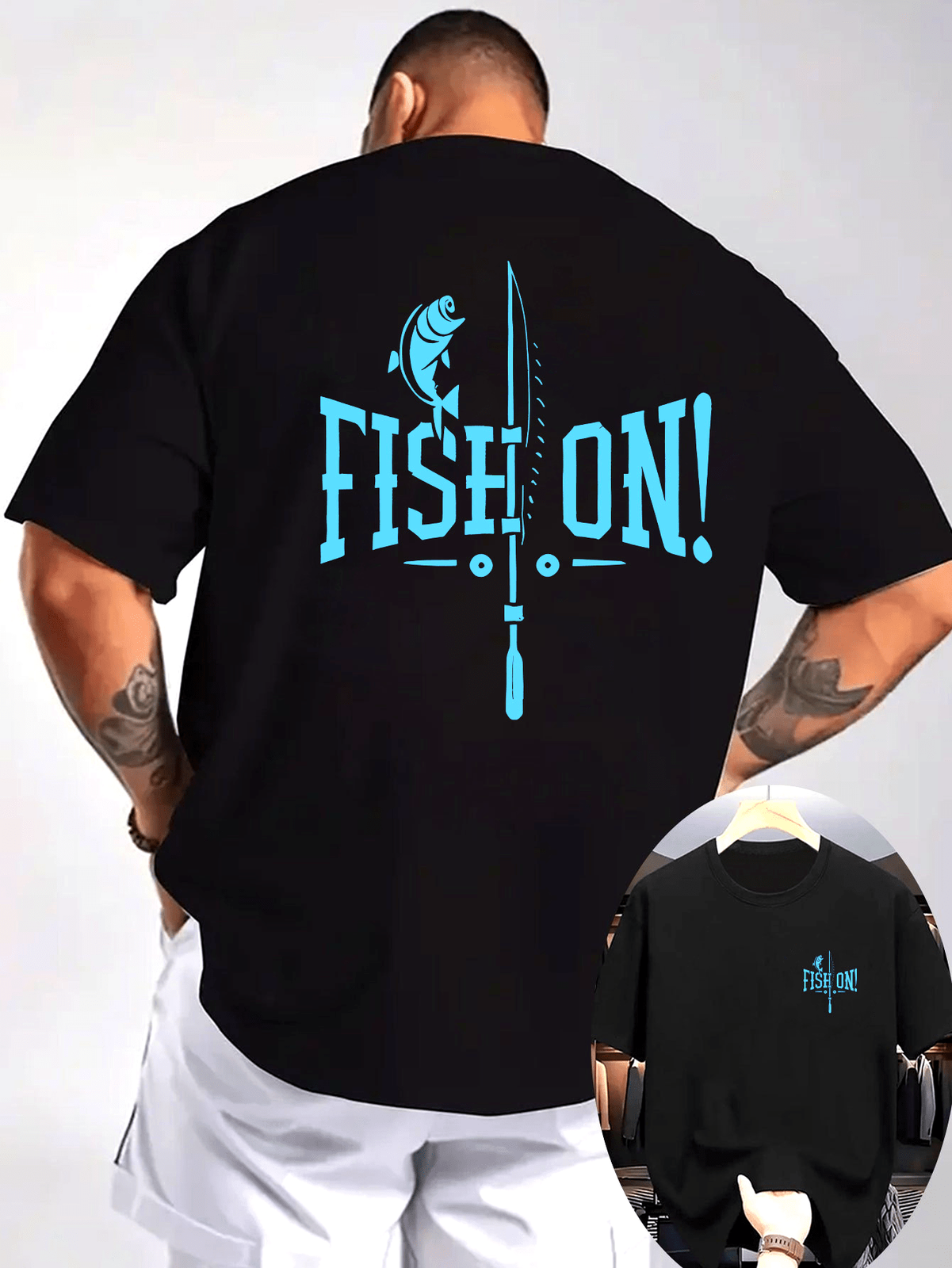 Fish On Fishing Sport Graphic Outdoor Catch Reel Angler Unisex Tee