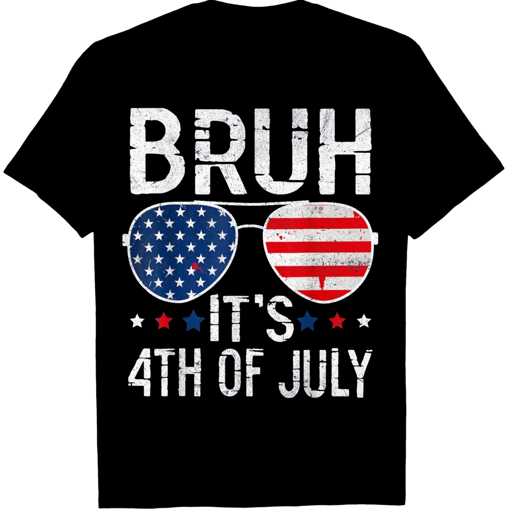 Funny 4th Of July USA Flag Cool American Patriotic Independence Day Unisex Tee