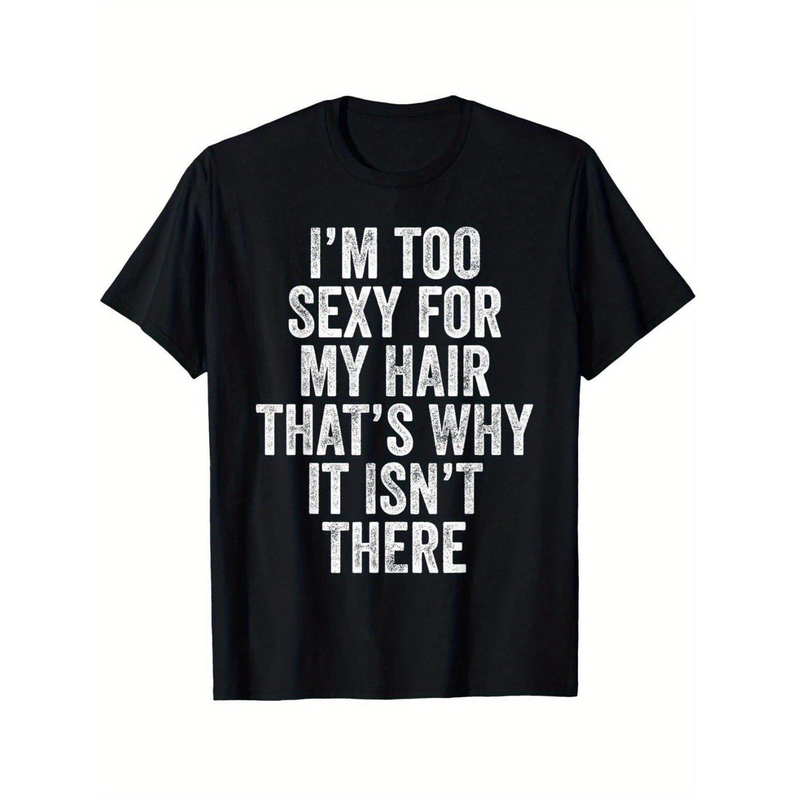 Humorous My Hair, Funny Bald Head Joke Graphic Unisex Shirt