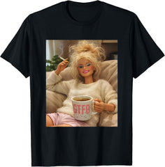 Funny Disgusting Doll Face Smoking Meme Viral Humor Graphic Unisex Tee