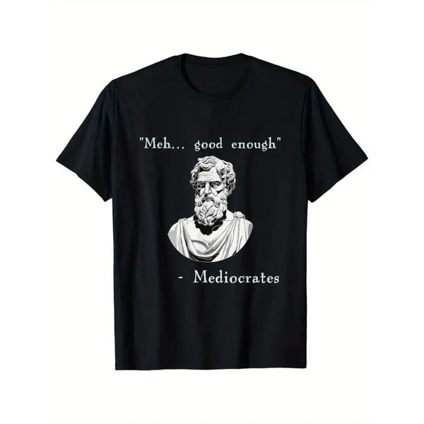 Men's Lighthearted Greek Inspired Graphic T-Shirt