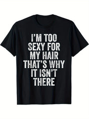 My Hair Funny Bald Head Joke Humorous Baldness Quote Graphic Unisex Tee