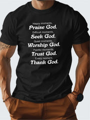 Praise Seek Worship Trust Thank God Christian Faith Inspirational Gift UnisexTee