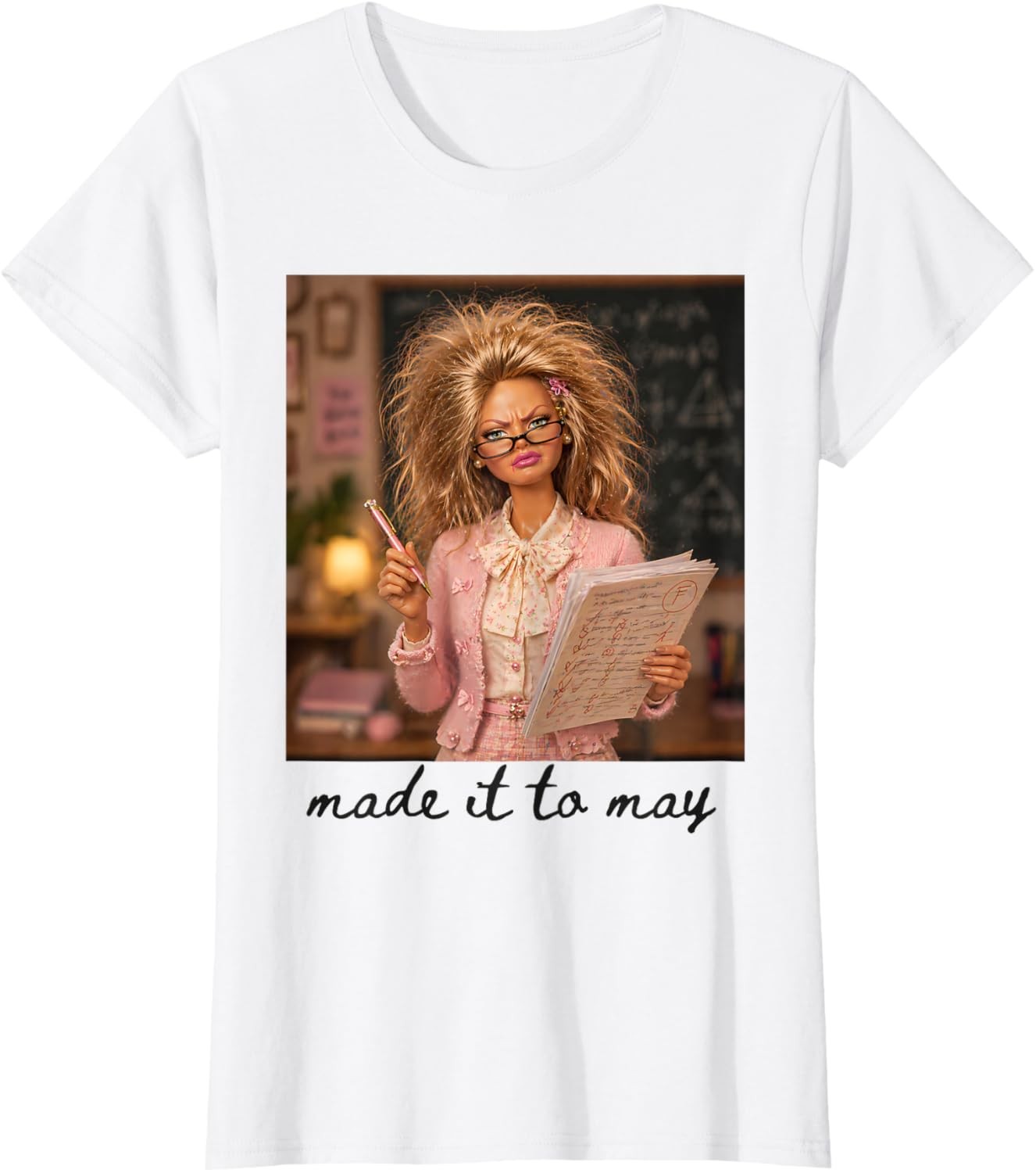 Made It To May Funny Last Day Of School Teacher Student End Year Humor T-shirt
