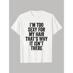 Humorous My Hair, Funny Bald Head Joke Graphic Unisex Shirt