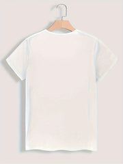 Cute Cat Print Round Neck Sport Running Activewear Fall Winter Gift Unisex Tee