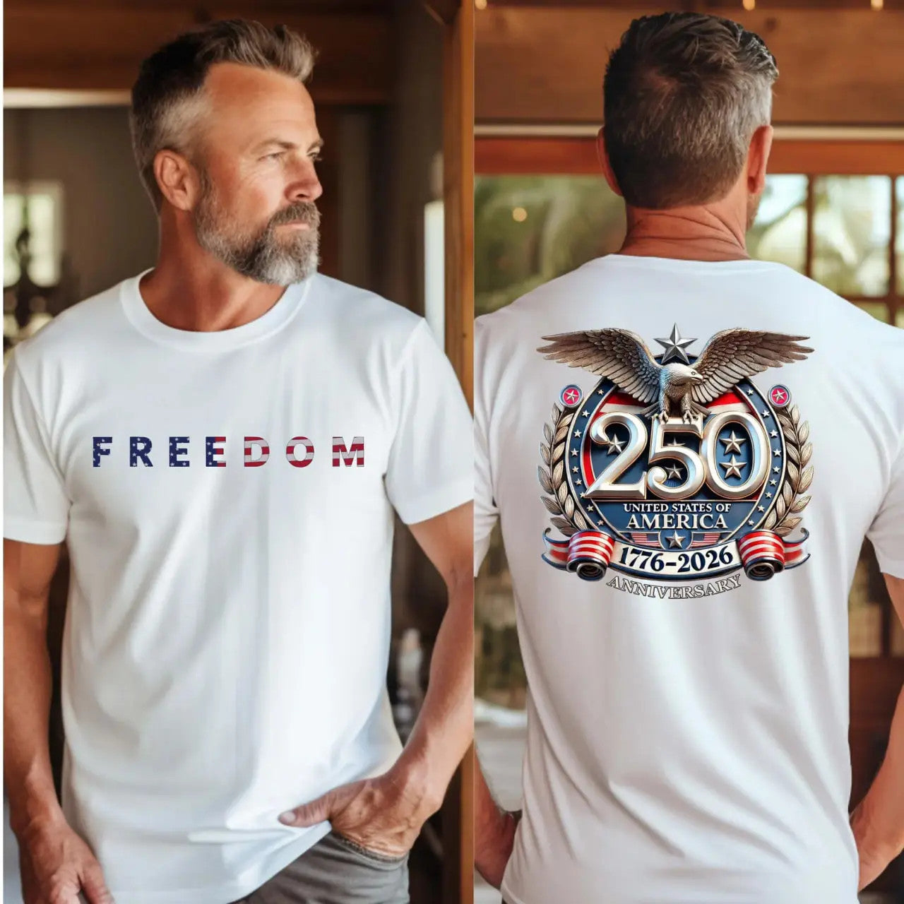 Freedom 250th Anniversary USA 250 Years Independence T-Shirt